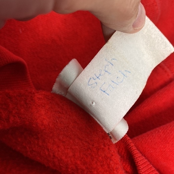 Vintage Walt Disney Mickey Inc Kids Mickey Red Crew Sweatshirt Size Large - Picture 6 of 11